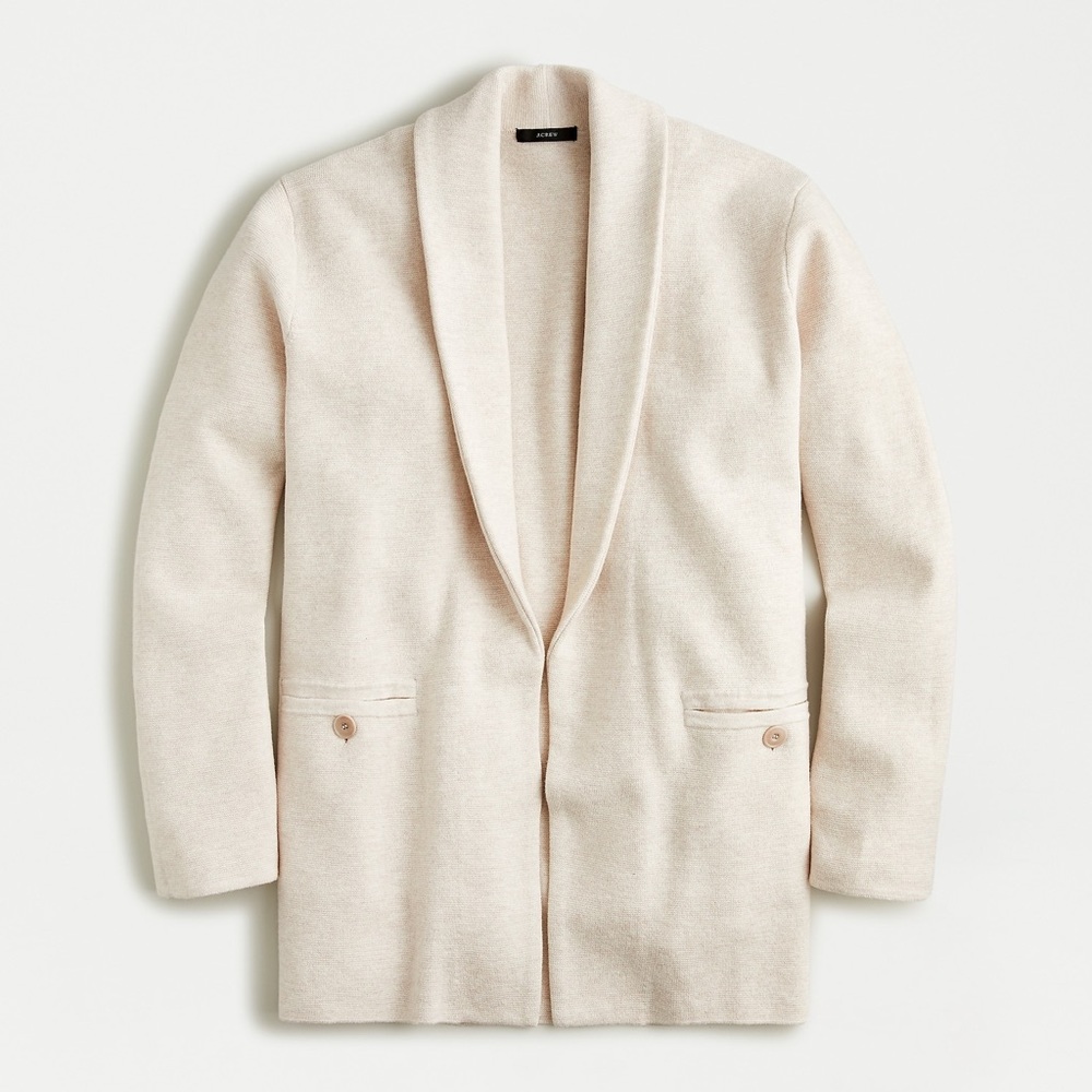 JCREW Camille Shawl Collar Sweater Blazer NWT S - Picture 2 of 5